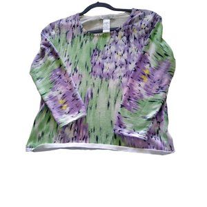 Napa Valley Petite Womens Top Multi Color Sequins Petite Med
